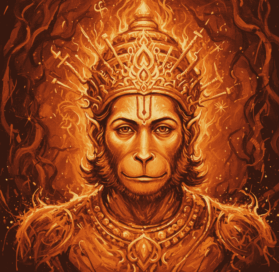 Fiery Hanumanji